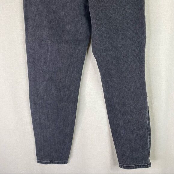 ASOS Denim Faded Black Distressed High Rise Boyfriend Jeans Stretch 28/32 - Picture 8 of 10